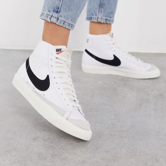 Nike Shoes | Womens Nike Blazer Mid 77 Color Black White | Poshmark
